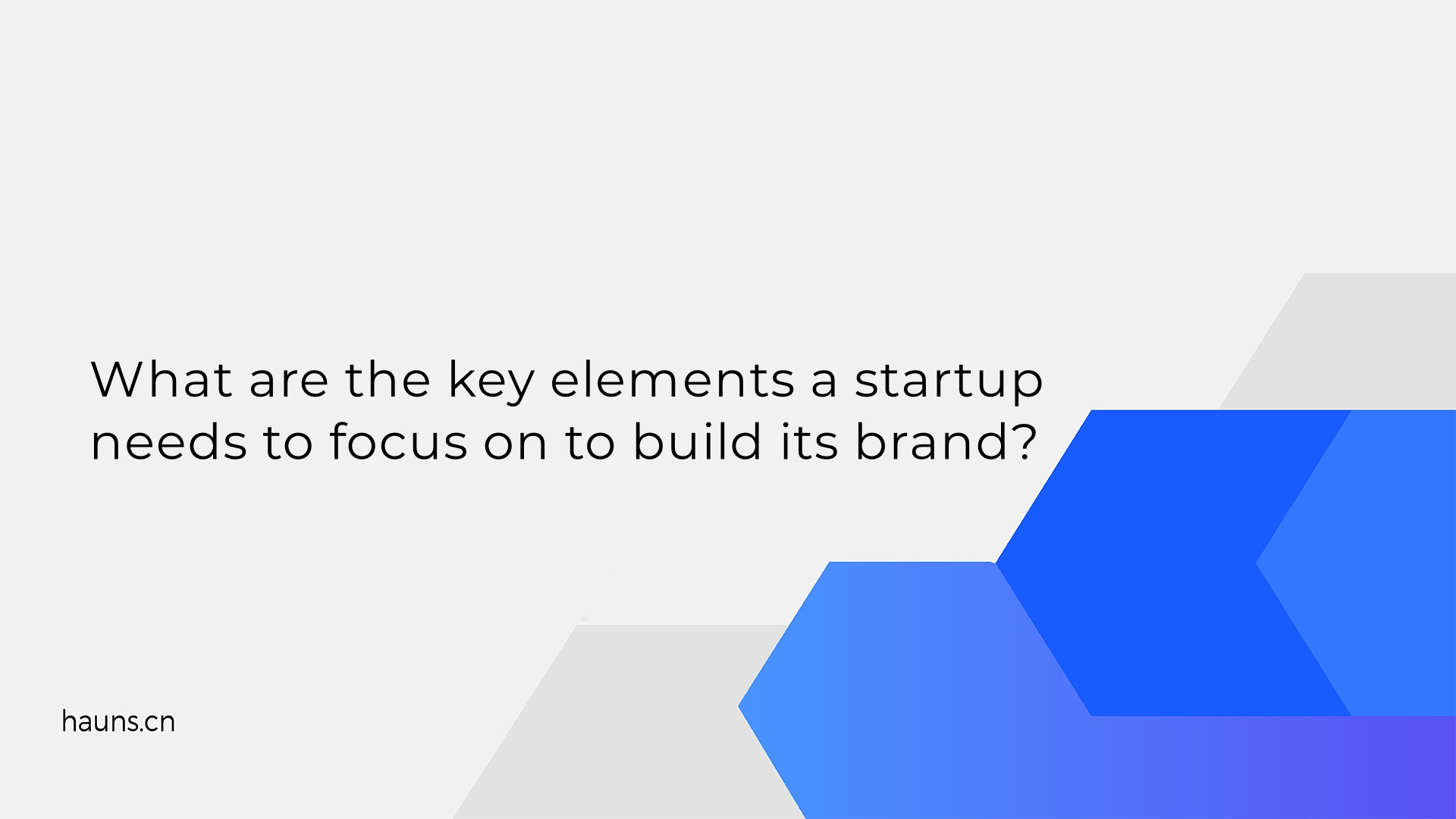 What are the key elements a startup needs to focus on to build its brand?