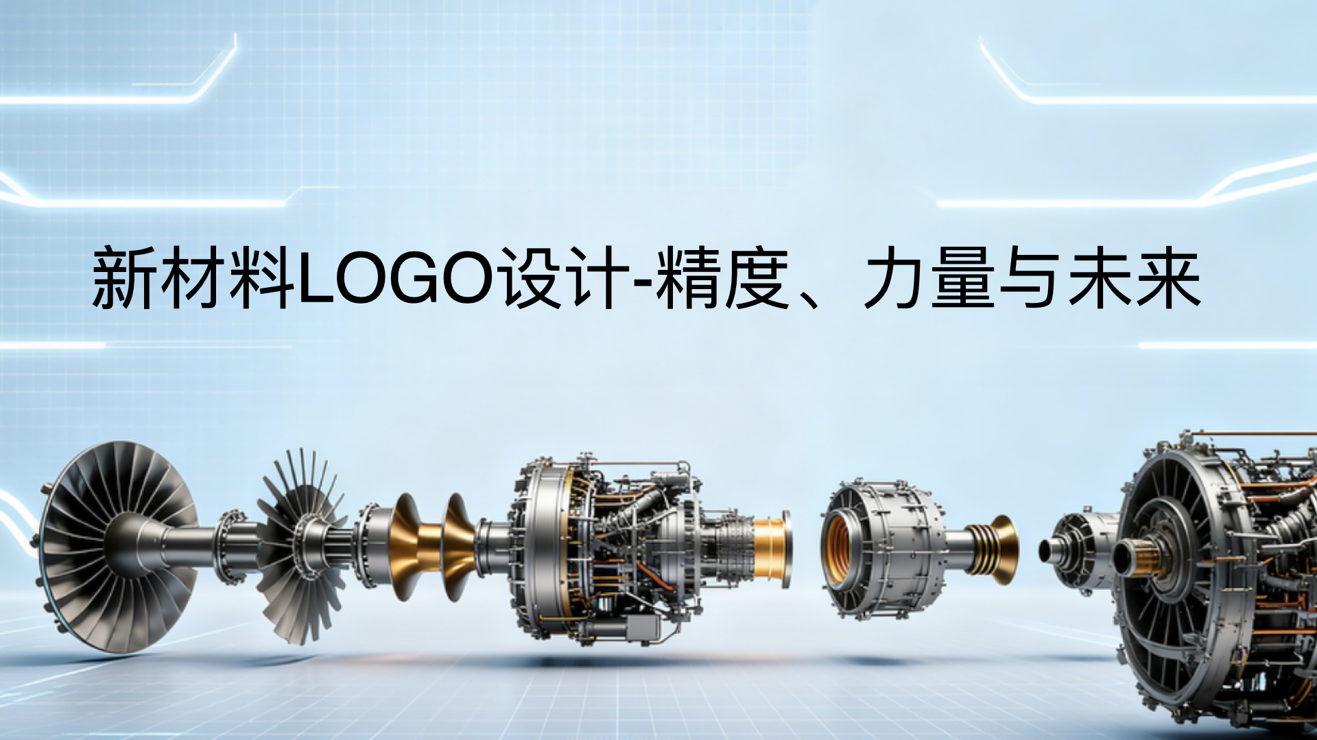 新材料LOGO设计-精度、力量与未来
