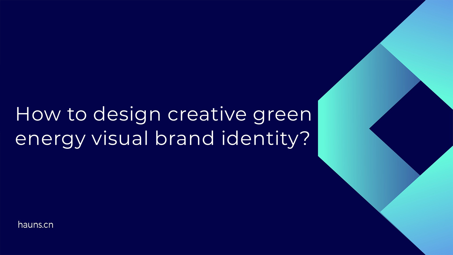 How to design creative green energy visual brand identity?