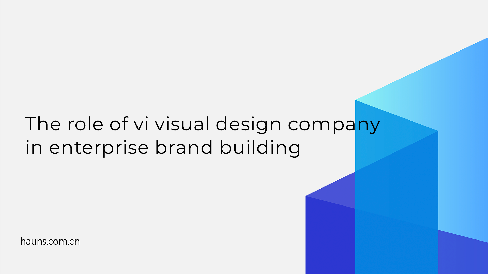 The role of vi visual design company in enterprise brand building